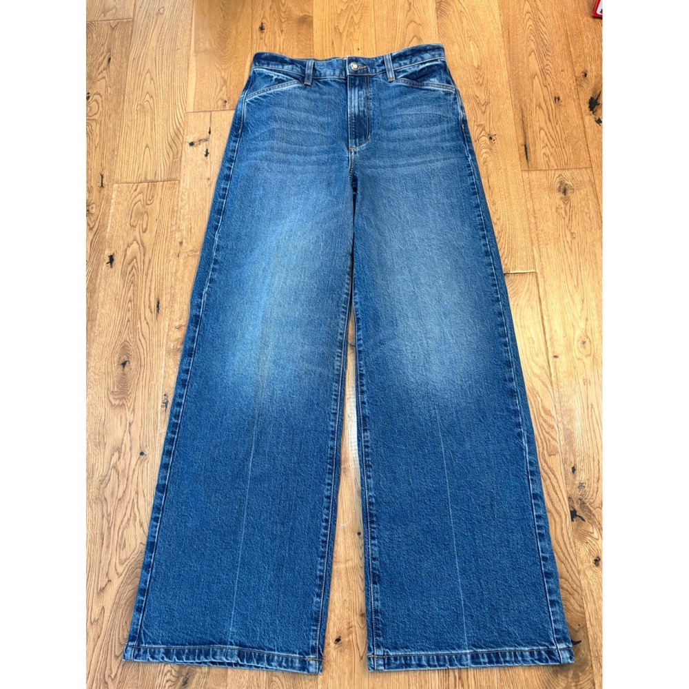 Favorite Daughter The Mischa Campbell Wide Leg Jeans Medium Wash 27